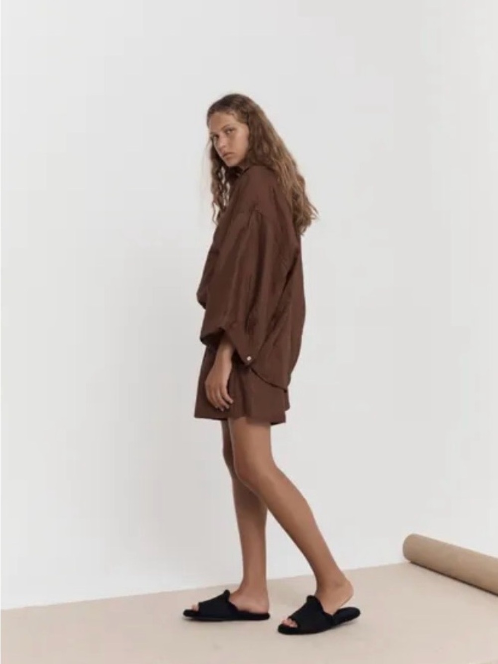 Deiji Studios 03 Set - BROWN - 100% linen (S/M) - Picture 8 of 11